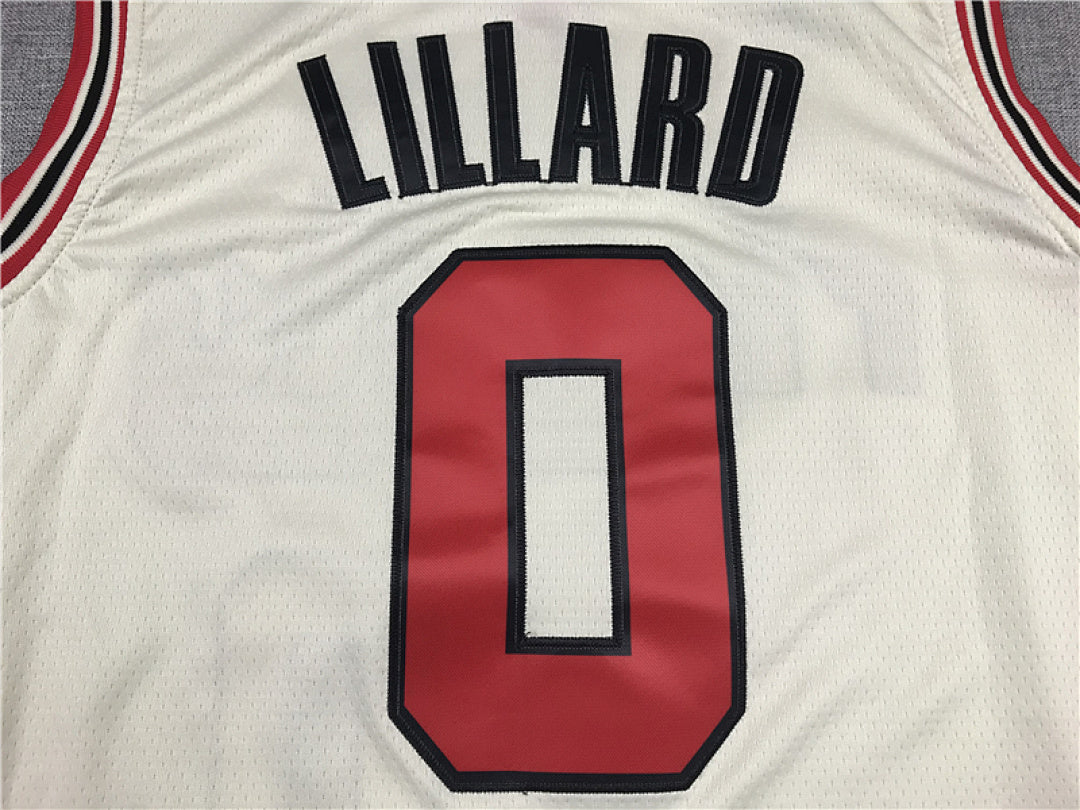 Damian  Lillard #0 Portland Trail Blazers Off-White City Edition Swingman Embroidered Jersey