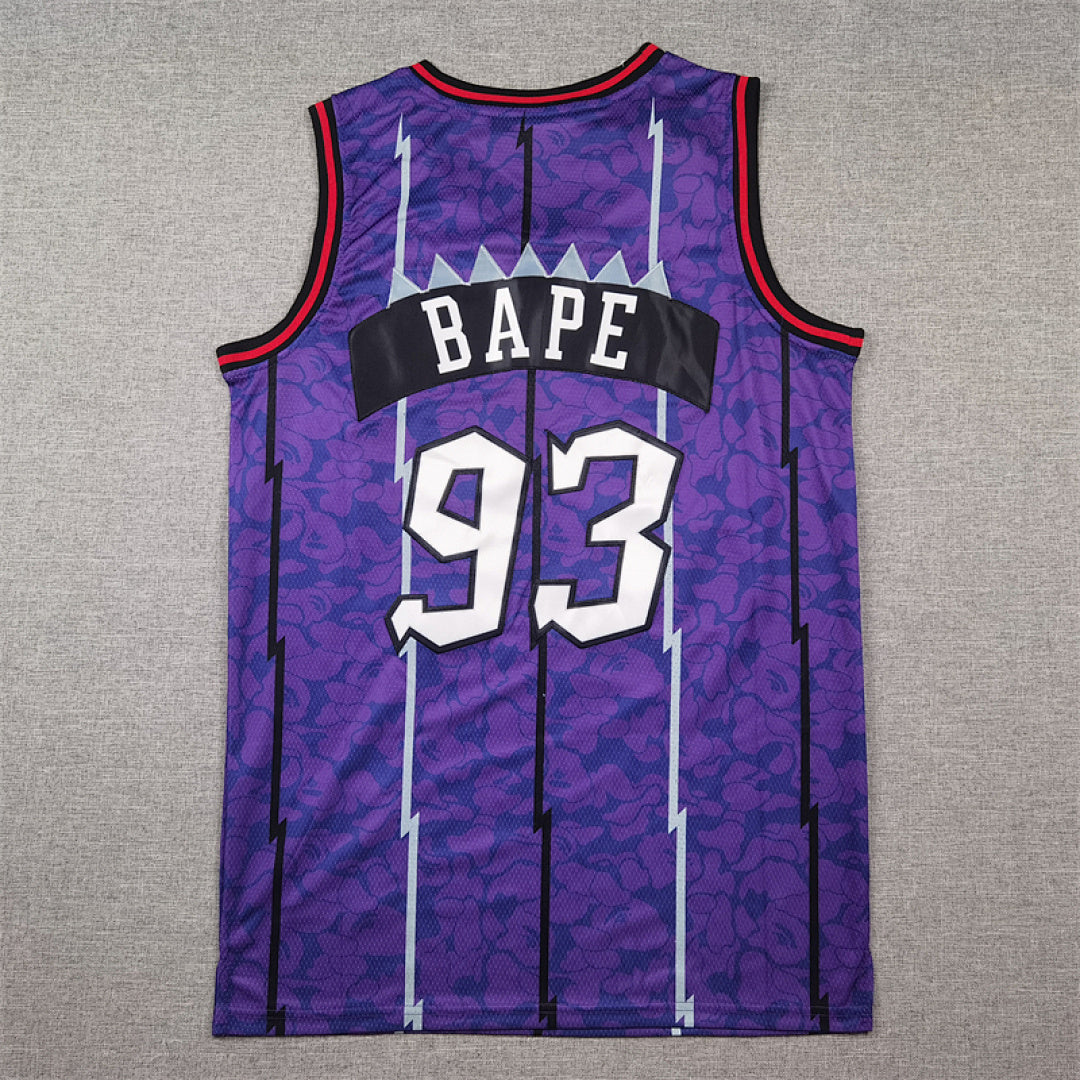 BAPE Collaboration #93 Toronto Raptors 1998-99 Throwback Embroidered Jersey