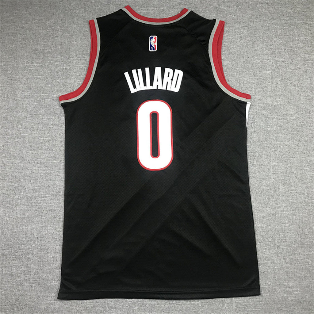 Damian Lillard #0 Portland Trail Blazers Black City Edition Swingman Embroidered Jersey