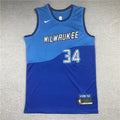 Giannis Antetokounmpo# 34 Milwaukee Bucks City Edition Swingman Embroidered Jersey