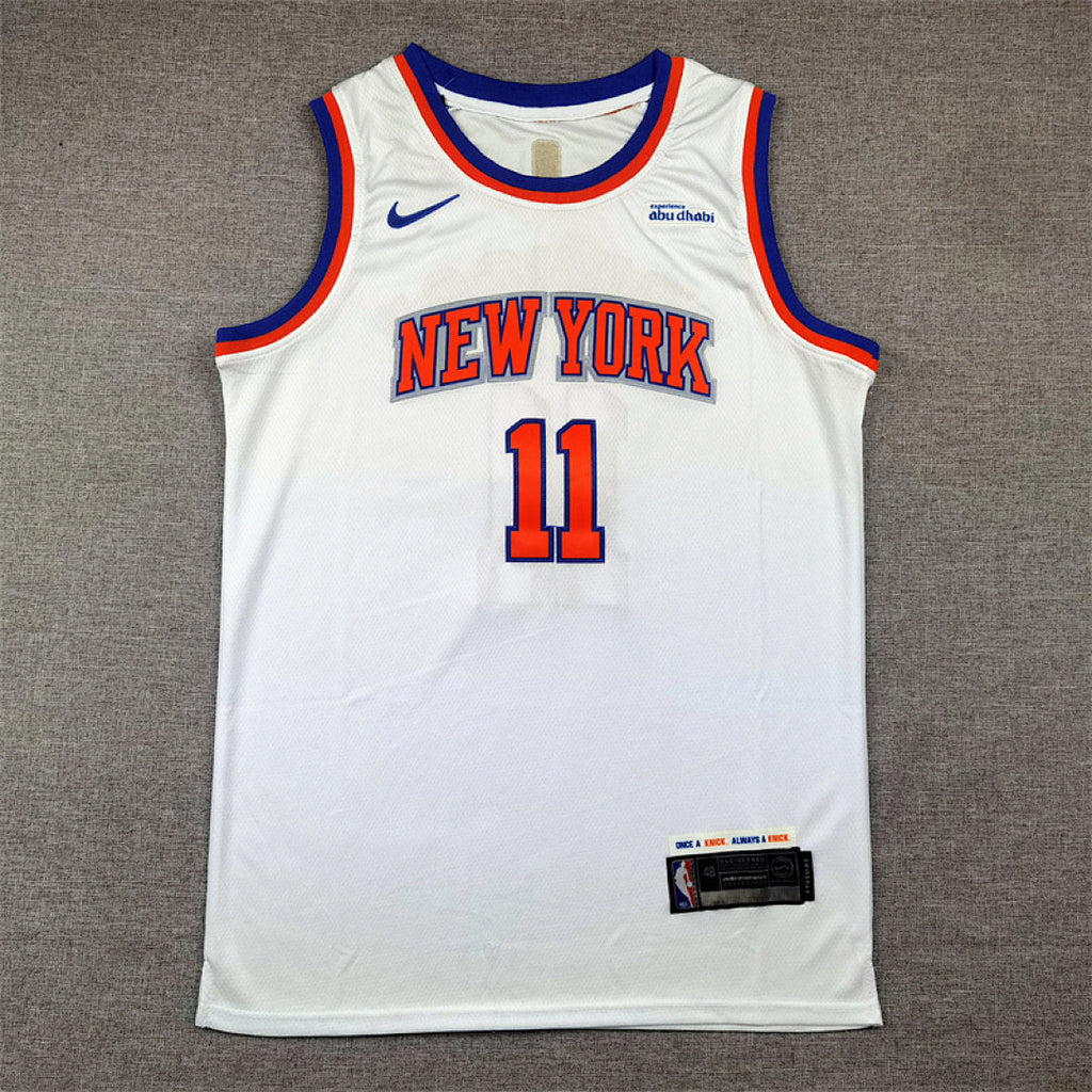 Jalen Brunson#11 New York Knicks White City Edition Swingman Embroidered Jersey
