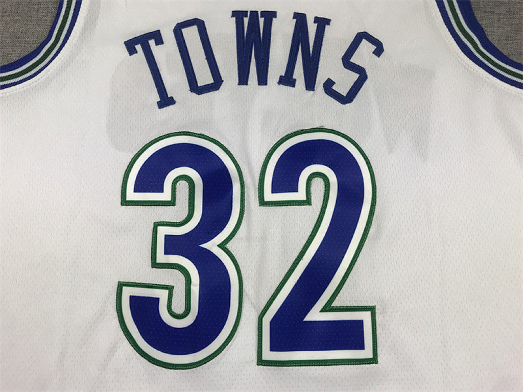 Karl-Anthony Towns #32 Minnesota Timberwolves White City Edition Swingman Embroidered Jersey