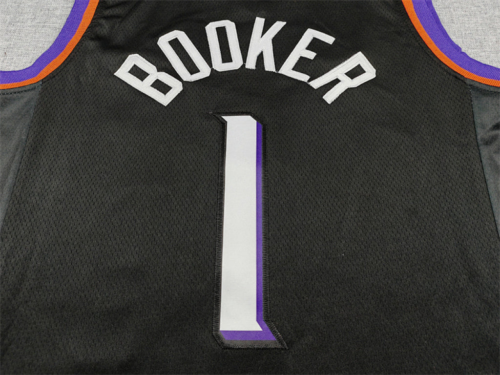Devin Booker #1 Phoenix Suns  Black City Edition Swingman Embroidered Jersey