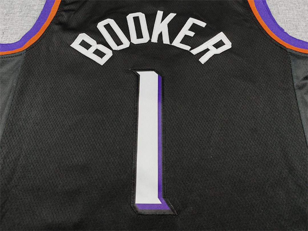 Devin Booker #1 Phoenix Suns  Black City Edition Swingman Embroidered Jersey