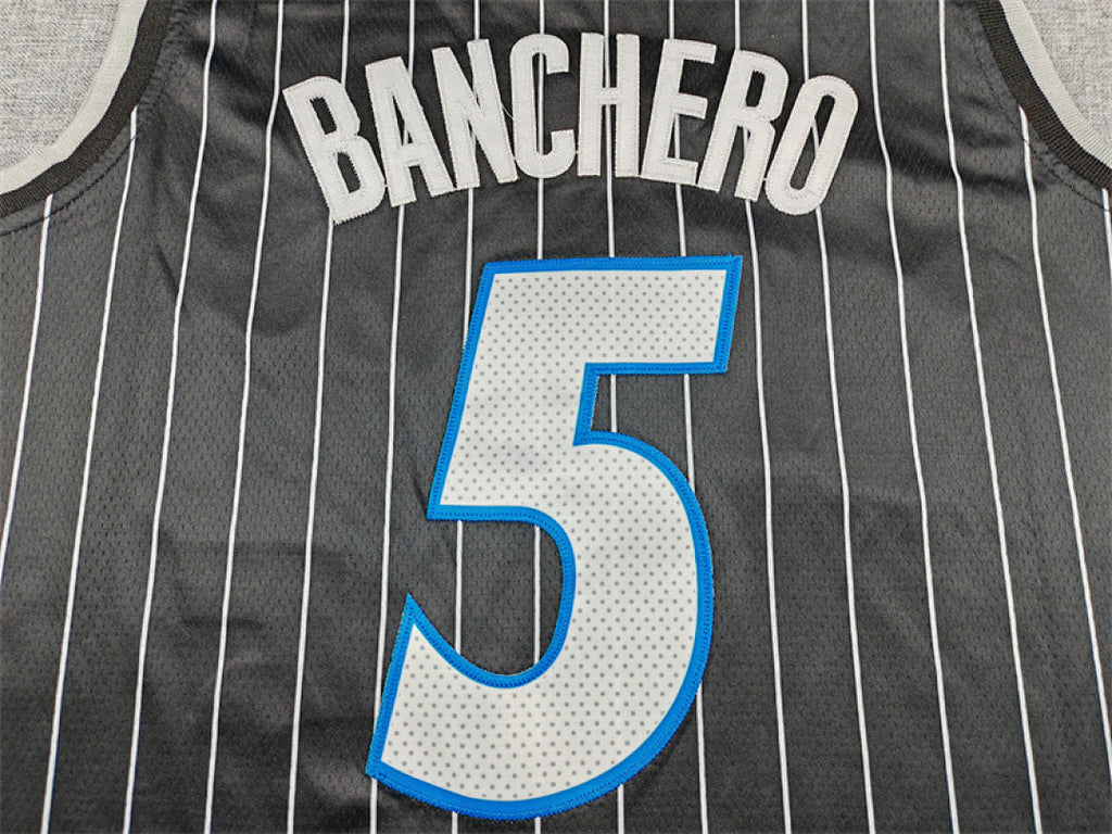 Paolo Napoleon James Banchero#5 Orlando Magic 2026 Black City Edition Swingman Embroidered Jersey