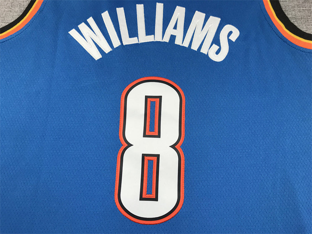 Jalen Williams#8 Oklahoma City Thunder City Edition Swingman Embroidered Jersey