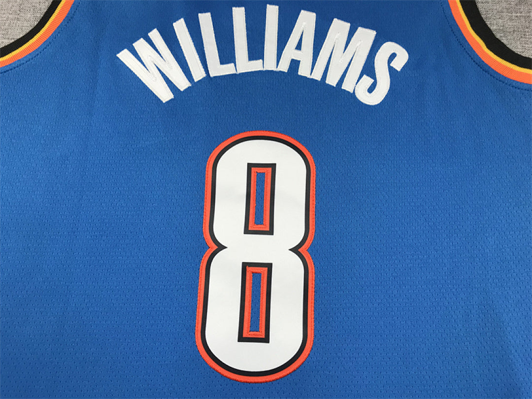 Jalen Williams#8 Oklahoma City Thunder City Edition Swingman Embroidered Jersey