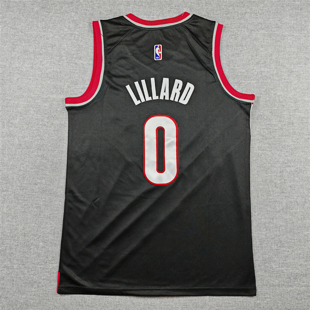 Damian Lillard #0 Portland Trail Blazers Black City Edition Swingman Embroidered Jersey