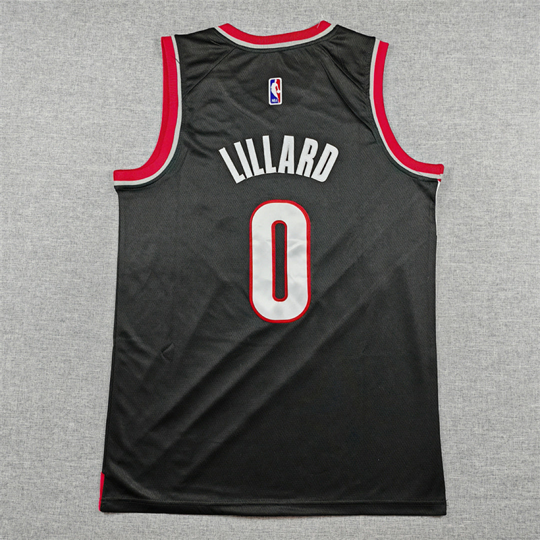 Damian Lillard #0 Portland Trail Blazers Black City Edition Swingman Embroidered Jersey