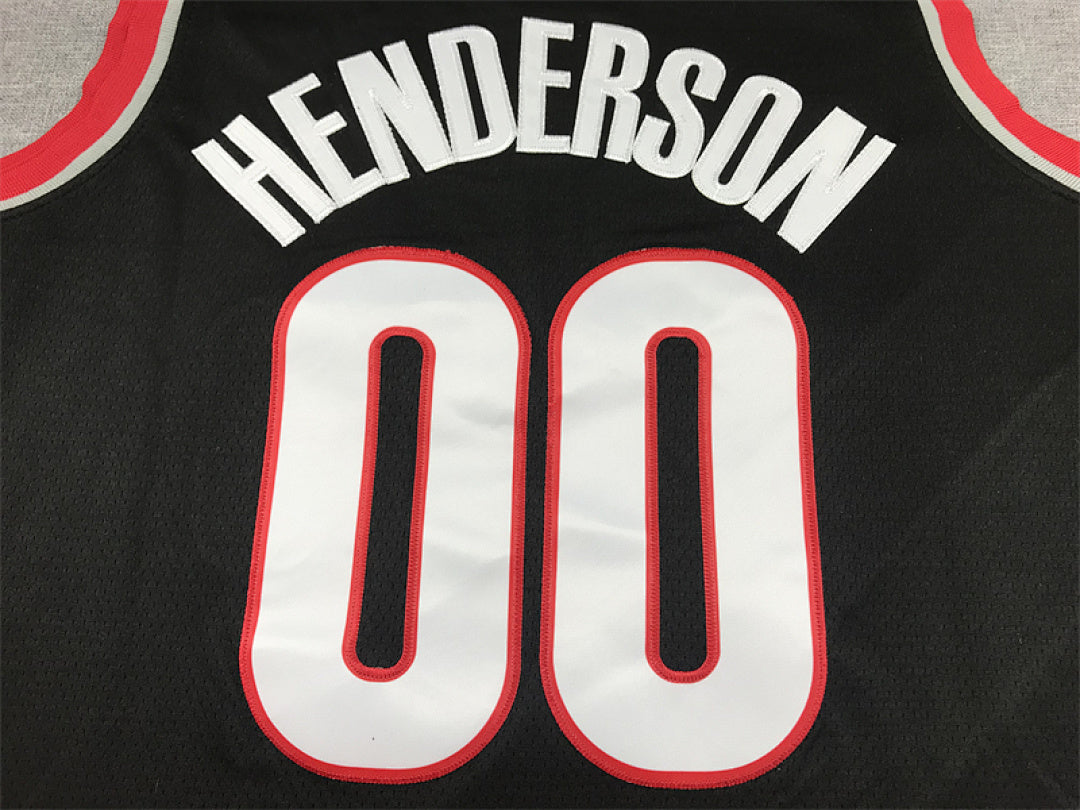 Scoot Henderson#00 Portland Trail Blazers City Edition Swingman Embroidered Jersey