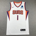 Devin Booker #1 Phoenix Suns White City Edition Swingman Embroidered Jersey