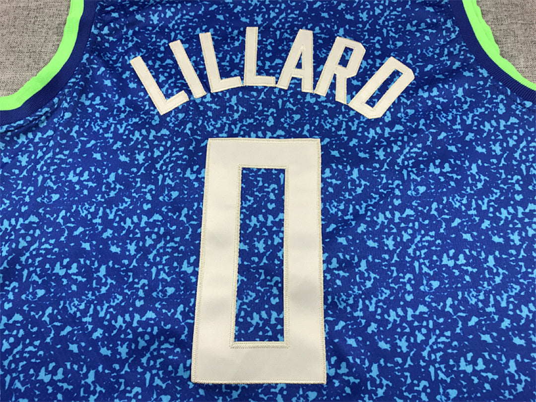 Damian Lillard# 0 Milwaukee Bucks 2024 City Edition Swingman Embroidered Jersey