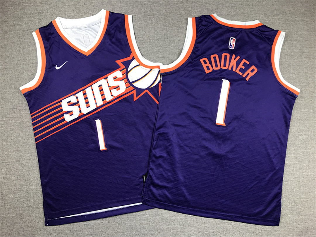Youth Devin Booker Phoenix Suns #1 City Edition Swingman Embroidered Jersey