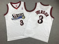 Youth Allen Iverson Philadelphia 76ers #3 Retro 2000-01 Throwback Embroidered Jersey