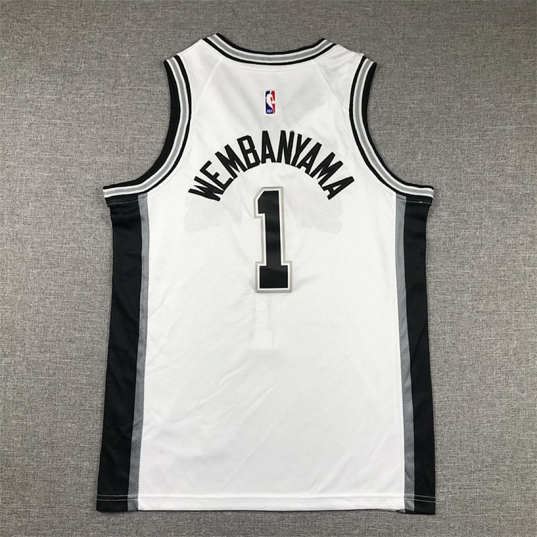 Youth Victor Wembanyama San Antonio Spurs #1 City Edition Swingman Embroidered Jersey