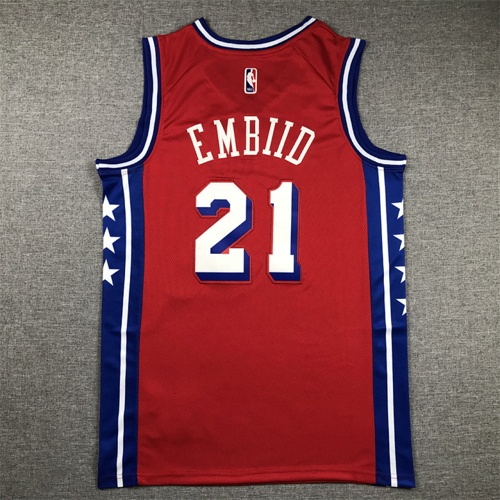 Joel Embiid #21 Philadelphia 76ers City Edition Swingman Embroidered Jersey