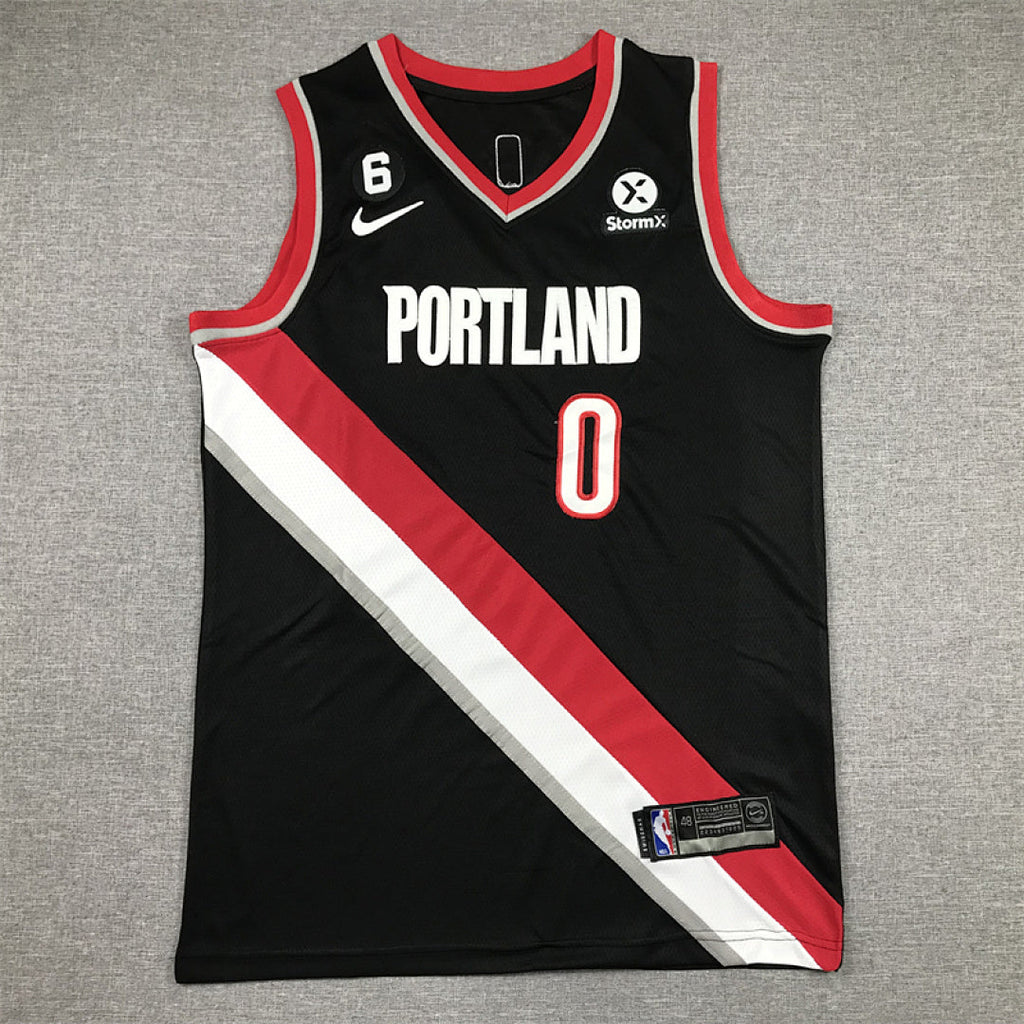 Damian Lillard #0 Portland Trail Blazers 2023 City Edition Swingman Embroidered Jersey