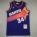 Charles Barkley #34 Phoenix Suns 1992-93 Purple Throwback Embroidered Jersey
