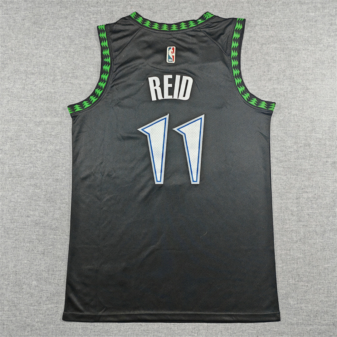 Naz Reid #11 Minnesota Timberwolves 2026 Black City Edition Swingman Embroidered Jersey