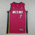 Miami Heat Giannis Antetokounmpo #7 Red Jersey – Embroidered
