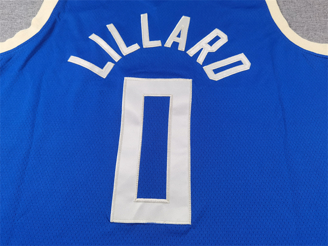 Damian Lillard# 0 Milwaukee Bucks 2025 City Edition Swingman Embroidered Jersey