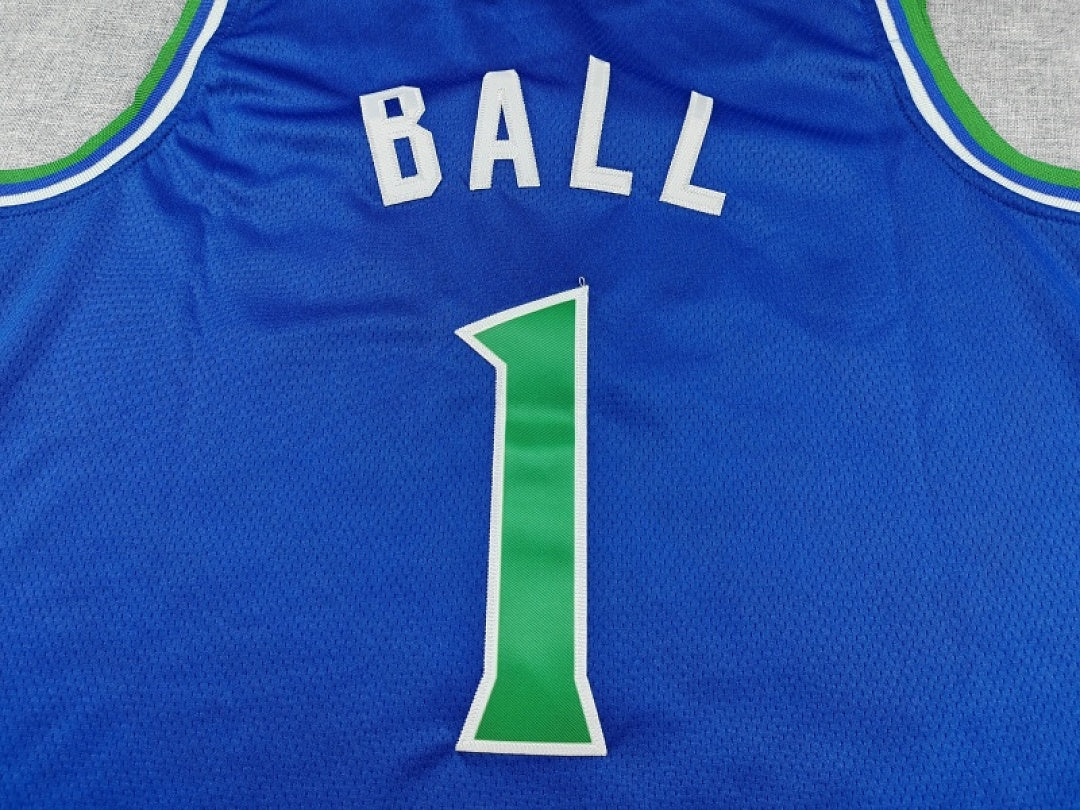 Minnesota Timberwolves LaMelo Ball #1 Blue Jersey – Embroidered