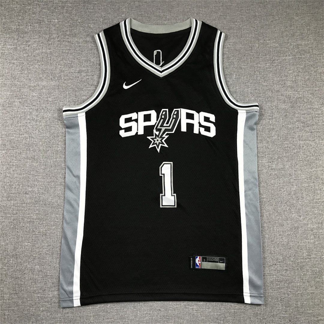 Youth Victor Wembanyama San Antonio Spurs #1 City Edition Swingman Embroidered Jersey