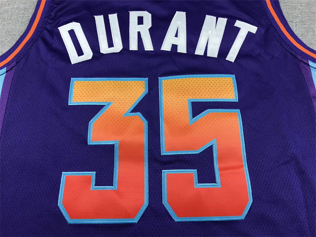 Kevin Durant #35 Phoenix Suns Purple City Edition Swingman Embroidered Jersey