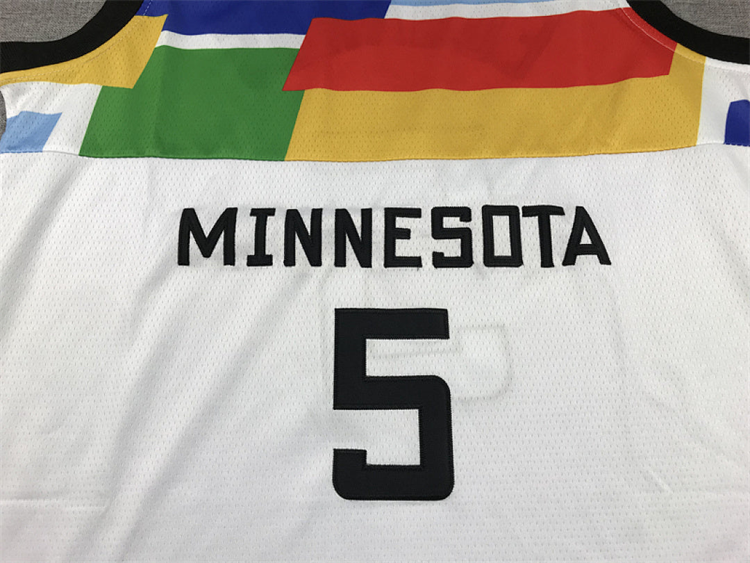 Anthony Edwards #5 Minnesota Timberwolves 2023 City Edition Swingman Embroidered Jersey