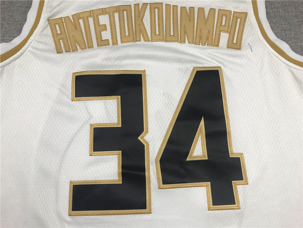 Giannis Antetokounmpo# 34 Milwaukee Bucks City Edition Swingman Embroidered Jersey