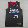 Philadelphia 76ers LeBron James #23 Black Jersey – Embroidered