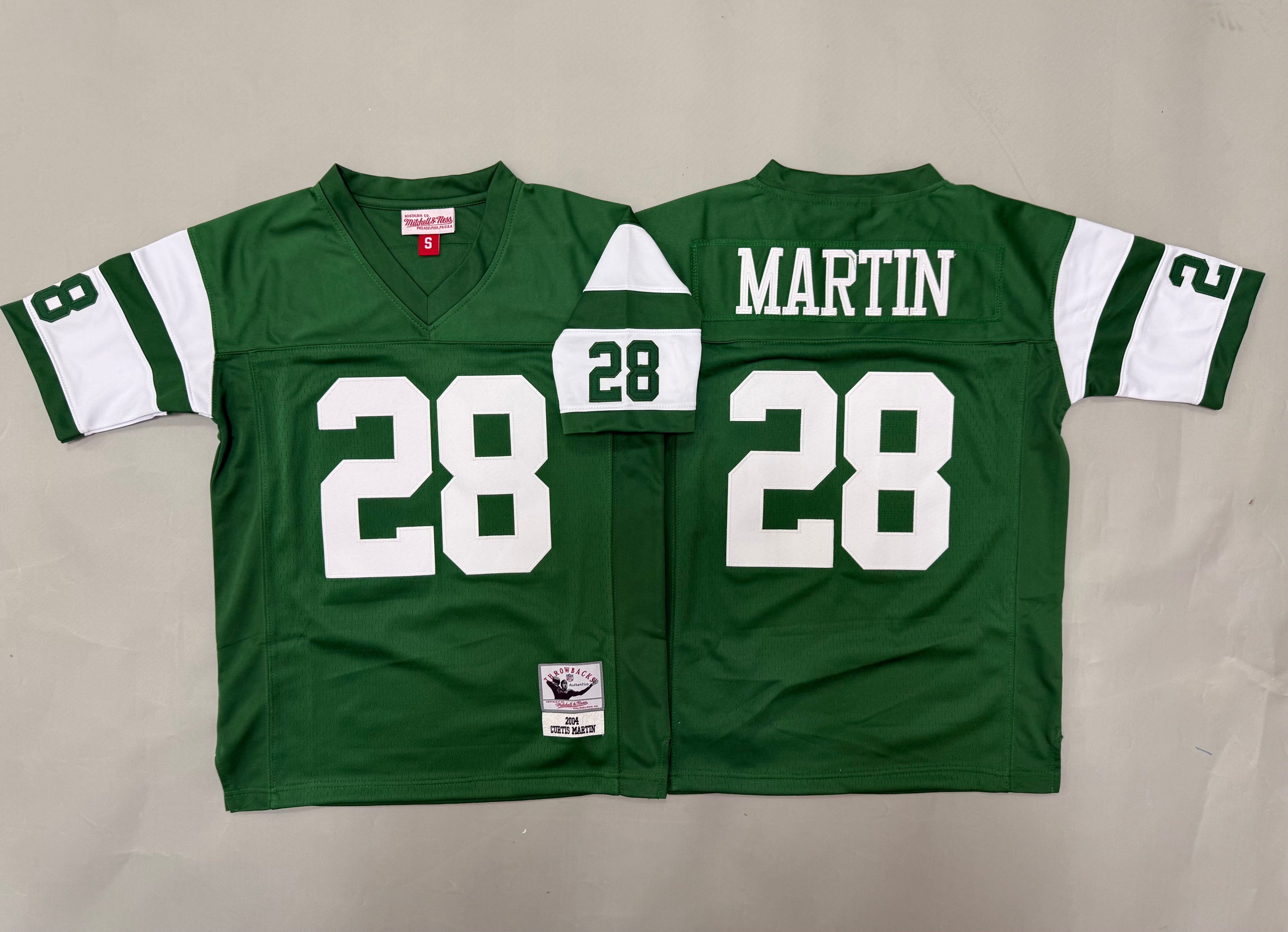 Youth Curtis Martin #28 New York Jets Vintage Throwback Jersey