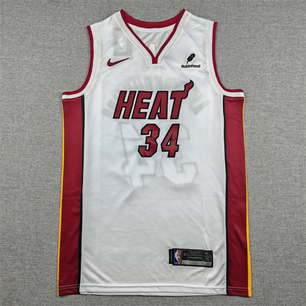 Miami Heat Giannis Antetokounmpo #34 White Jersey – Embroidered