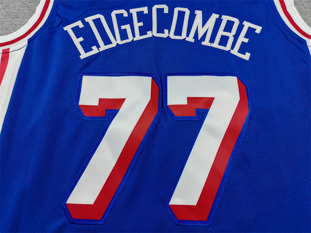V. J. Edgecombe #77 Philadelphia 76ers City Edition Swingman Embroidered Jersey
