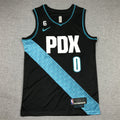 Damian  Lillard#0 Portland Trail Blazers City Edition Swingman Embroidered Jersey