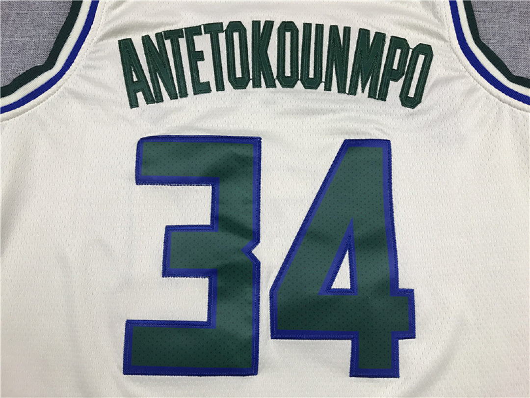Giannis Antetokounmpo# 34 Milwaukee Bucks City Edition Swingman Embroidered Jersey