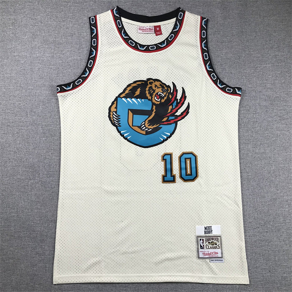Mike Bibby# 10 Memphis Grizzlies Retro Throwback Embroidered Jersey