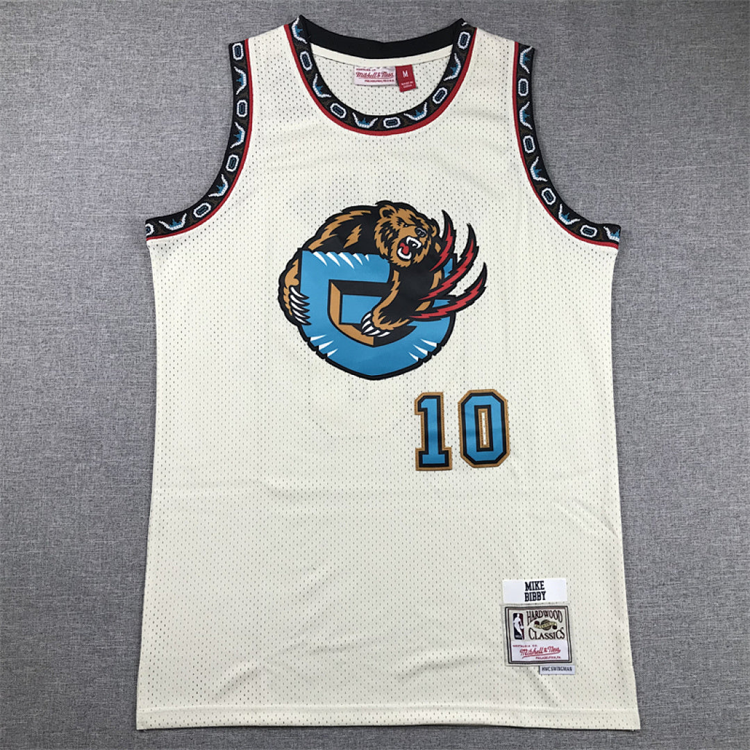 Mike Bibby# 10 Memphis Grizzlies Retro Throwback Embroidered Jersey