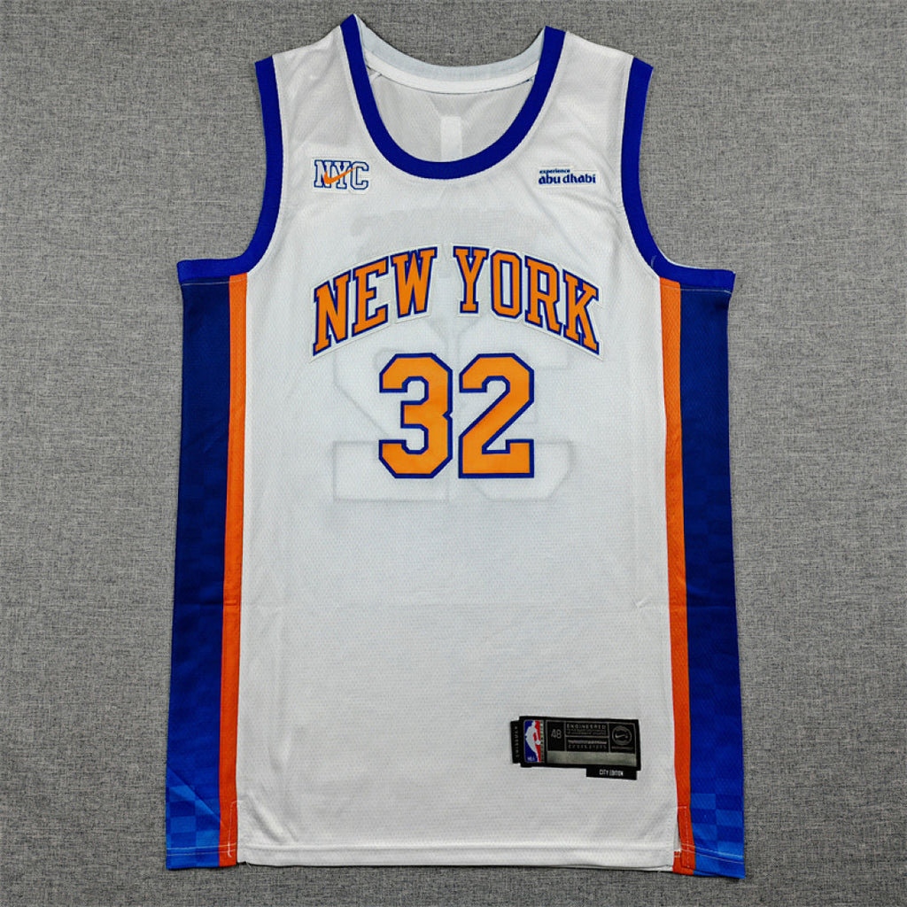 Karl-Anthony Towns#32 New York Knicks 2026 White City Edition Swingman Embroidered Jersey