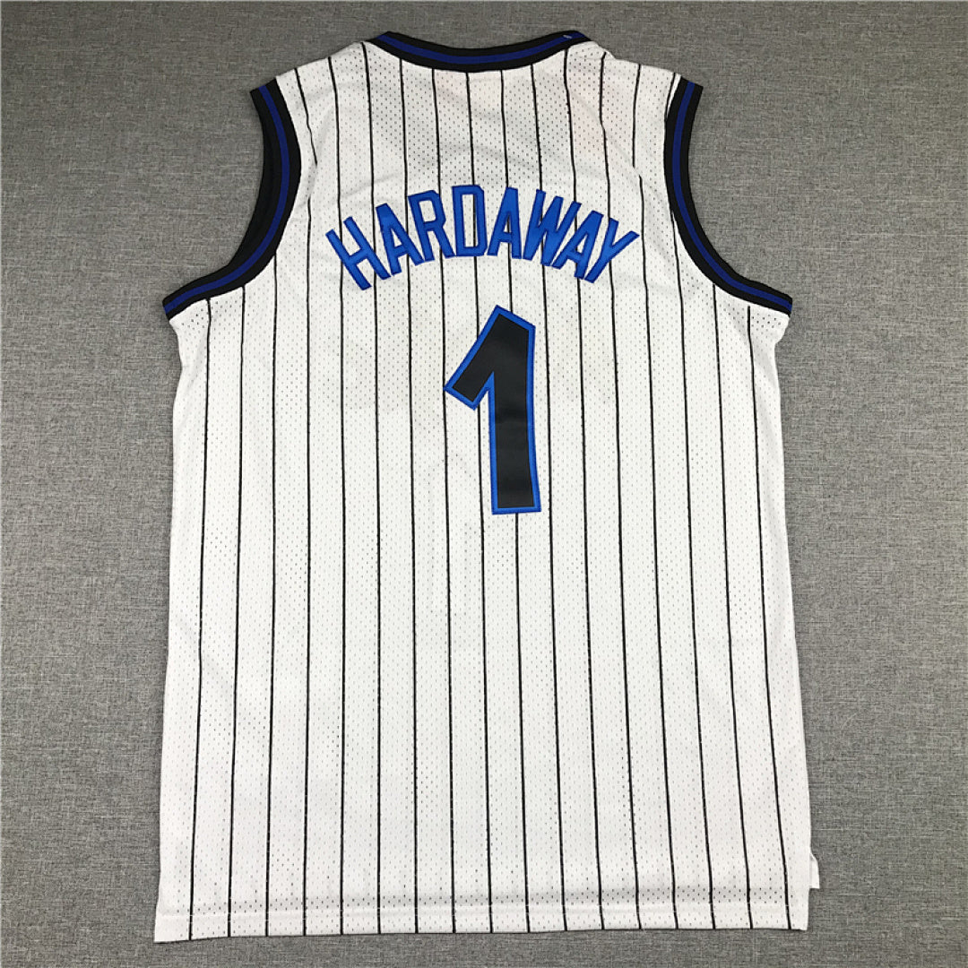 Anfernee Hardaway#1 Orlando Magic 1993-94 Hardaway White Edition  Embroidered Jersey