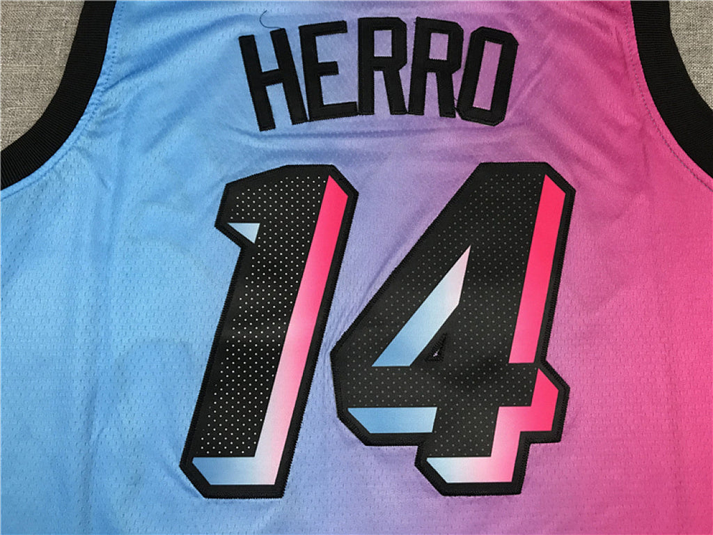 Tyler Herro# 14 Miami Heat City Edition Swingman Embroidered Jersey