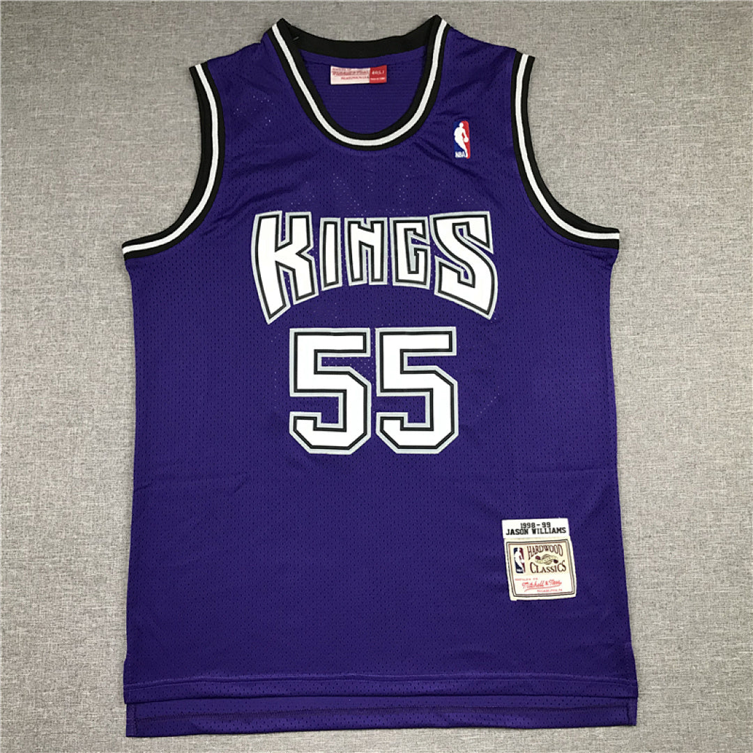 Jason Chandler Williams #55 Sacramento Kings 2000-01 Throwback Purple Embroidered Jersey