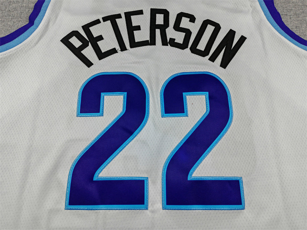 Utah Jazz Darryn Peterson #22 White Jersey – Embroidered