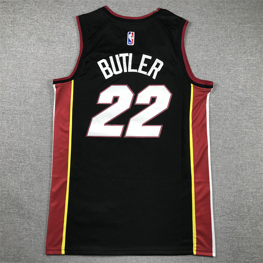 Jimmy Butler# 22 Miami Heat Black City Edition Swingman Embroidered Jersey