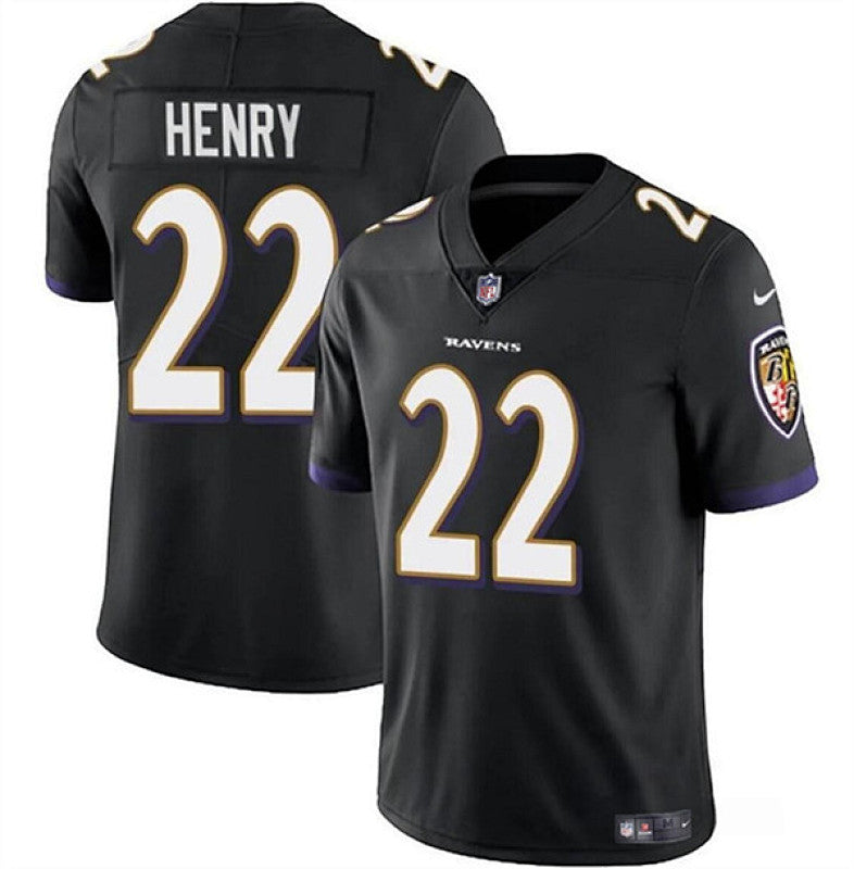 Derrick Henry #22 Baltimore Ravens black Jersey