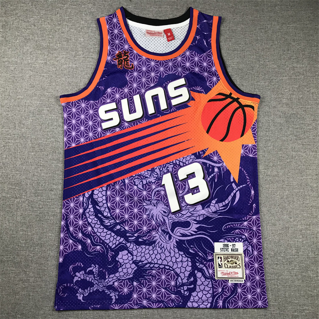 Steve Nash #13 Phoenix Suns 1996-97 (Year of the Dragon Limited Edition) Throwback Embroidered Jersey