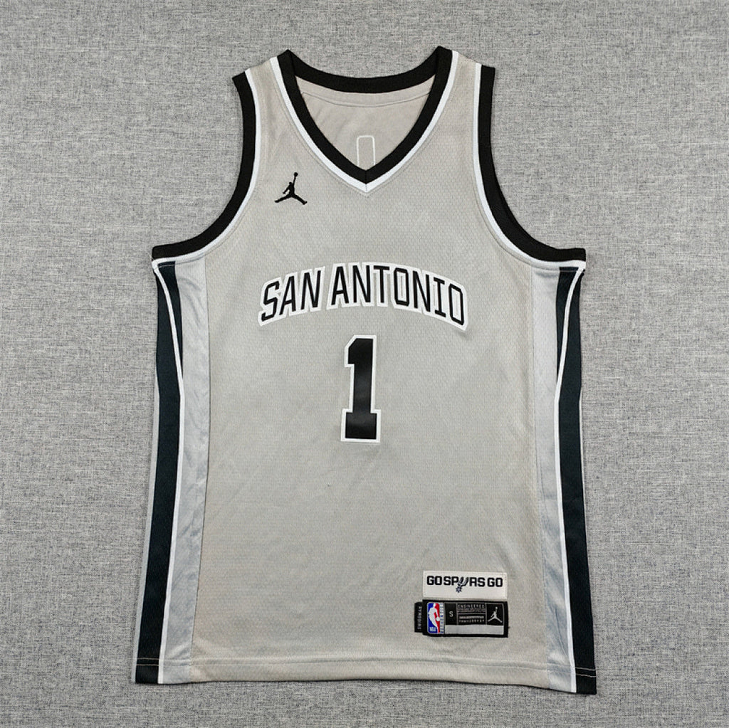 Youth Victor Wembanyama San Antonio Spurs #1 Statement Edition  Embroidered Jersey