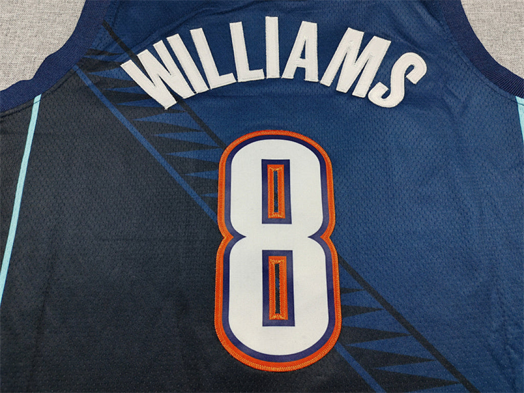 Jalen Williams#8 Oklahoma City Thunder 2026 Blue City Edition Swingman Embroidered Jersey