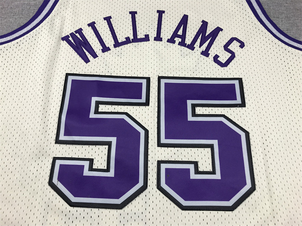 Jason Chandler Williams #55 Sacramento Kings Retro Throwback Embroidered Jersey（Pre-orders ship in 3 weeks）