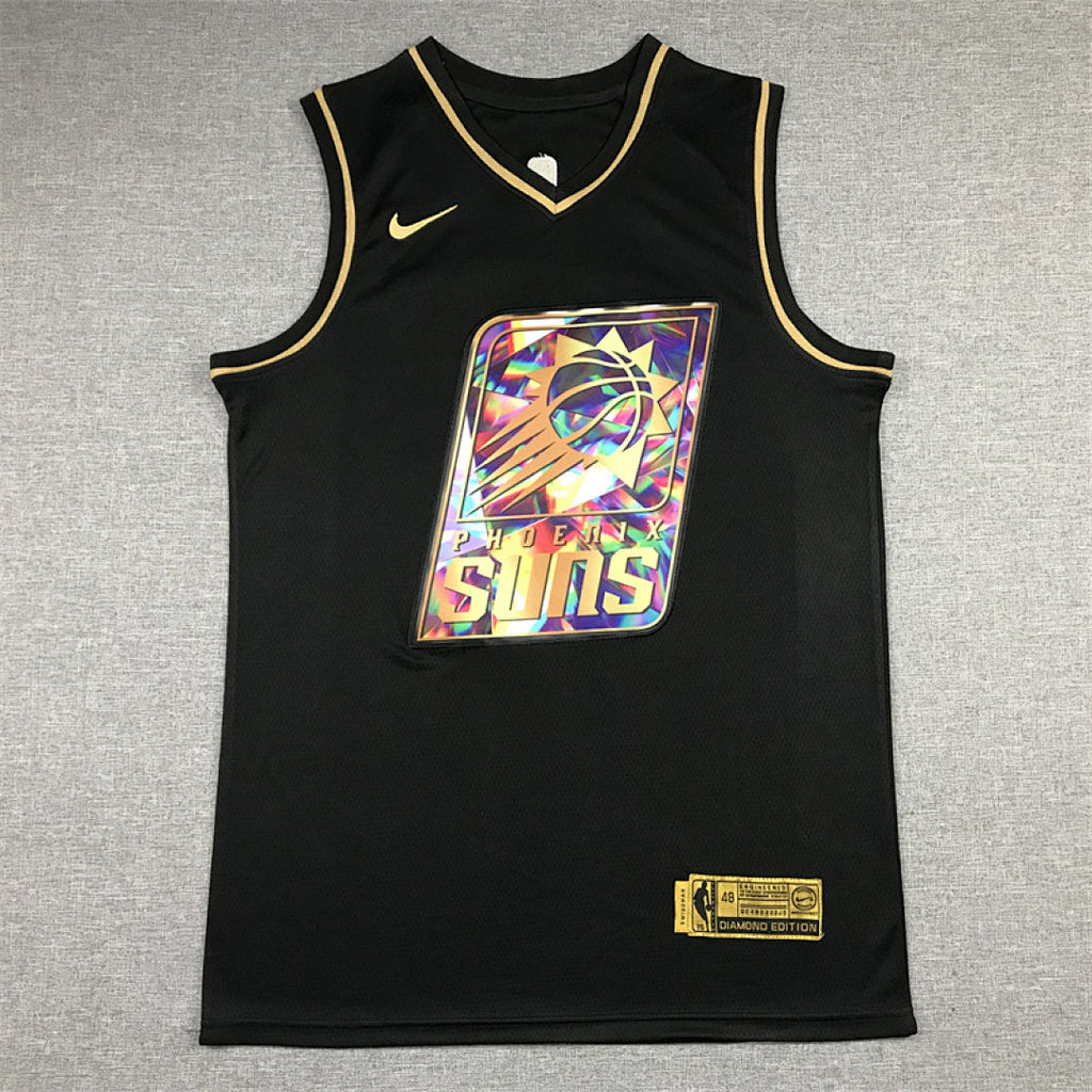 Devin Booker#1 Phoenix Suns Black & Gold City Edition Swingman Embroidered Jersey